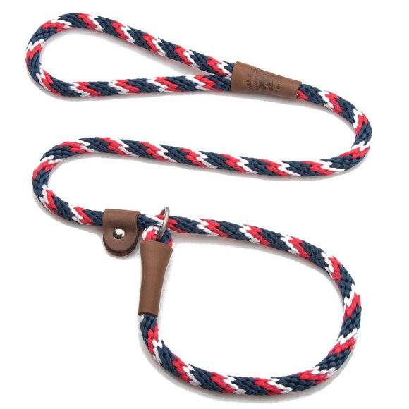 Mendota Pet Slip Leash - Dog Lead and Collar Combo - Made in The USA - Pride, 1/2 in x 4 ft - for Large Breeds