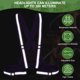 thumbnail image 4 of Chaleco de seguridad reflectante Uxcell, chalecos Hi-Vis, tiras de alta visibilidad ajustables para trotar al aire libre púrpura, 4 of 7