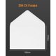 thumbnail image 2 of Paquete de 100 sobres, tamaño C6, 4,5 x 6,4, 130 g/m², para tarjetas de felicitación, invitaciones y tarjetas de cumpleaños, con sello húmedo, solapa puntiaguda, color blanco puro 1, 2 of 5