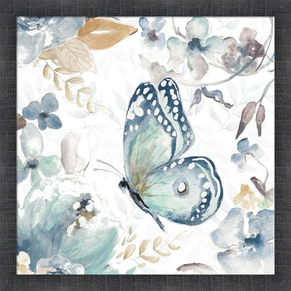 Great Art Now Butterfly Beauty I by Patricia Pinto, Framed Wall Art, 17.5W x 17.5H