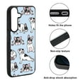 thumbnail image 2 of WIRESTER Shockproof Soft Rubber Cover Case for Samsung Galaxy S25 6.2" 2025, French Bulldog Funny Playful Postures On Light Blue Background, 2 of 5