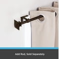 thumbnail image 7 of Kenney Fast Fit 5/8" No Measure Curtain Rod Brackets, Set of 2, Oil Rubbed Bronze, 7 of 7