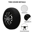 thumbnail image 2 of Naloa Colorful Donuts PVC Leather Spare Tire Wheel Cover Spare Tire Cover, for Car Truck SUV Camper Trailer Universal Fit(14-17in)-16 inch, 2 of 6