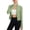 Mint Green, variant on Qiopertar Women Short Sleeve Sun Protection Shirts Full Zip Casual Crop Tops with Thumb Holes and Pockets Spring Summer Fall Outdoor Travel Activewear Shirts, White L