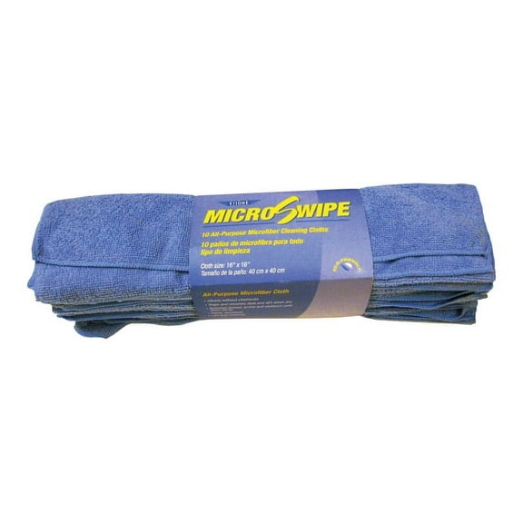 Ettore 84410 16 X 16 Blue Microfiber Cloths 10 Pack