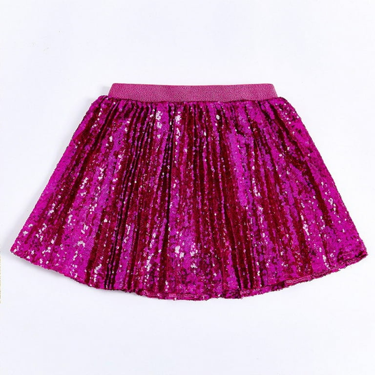 Kids Fashion Elastic High Waist Shorts New Girls Sequin Sparkling