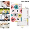 thumbnail image 3 of GZHJMY Floral Scandinavian Style Bath Hand Towel Soft Washcloth Highly Absorbent Fingertip Towels for Bathroom Beach Kitchen Sports Gym Yoga Travel (2-Pieces Towel Sets, 28x16 inch), 3 of 7