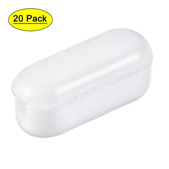 Uxcell 0.18" Clamshell Crimp Link Ball Chain Connector Plastic White 20pcs