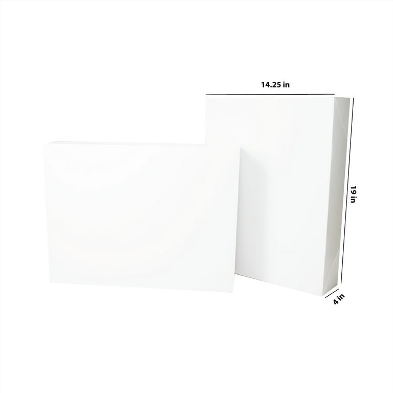 White Coat Christmas Gift Boxes, 14.25 in x 19 in x 4 in, 2