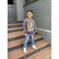 thumbnail image 3 of KIDSCOOL SPACE Baby Boys Girls Little Kid Elastic Ripped Jeans StoneWashed Pants,6-7 Years, 3 of 8