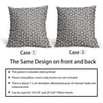 thumbnail image 6 of Polka Dot Pillow Covers 18x18 Set of 2 Black Cream Throw Pillows Boho Design Brush Strokes Decorative Outdoor Pillowcase Square Cushion Cover Linen Pillow Case for Home Sofa Couch Bed, 6 of 6