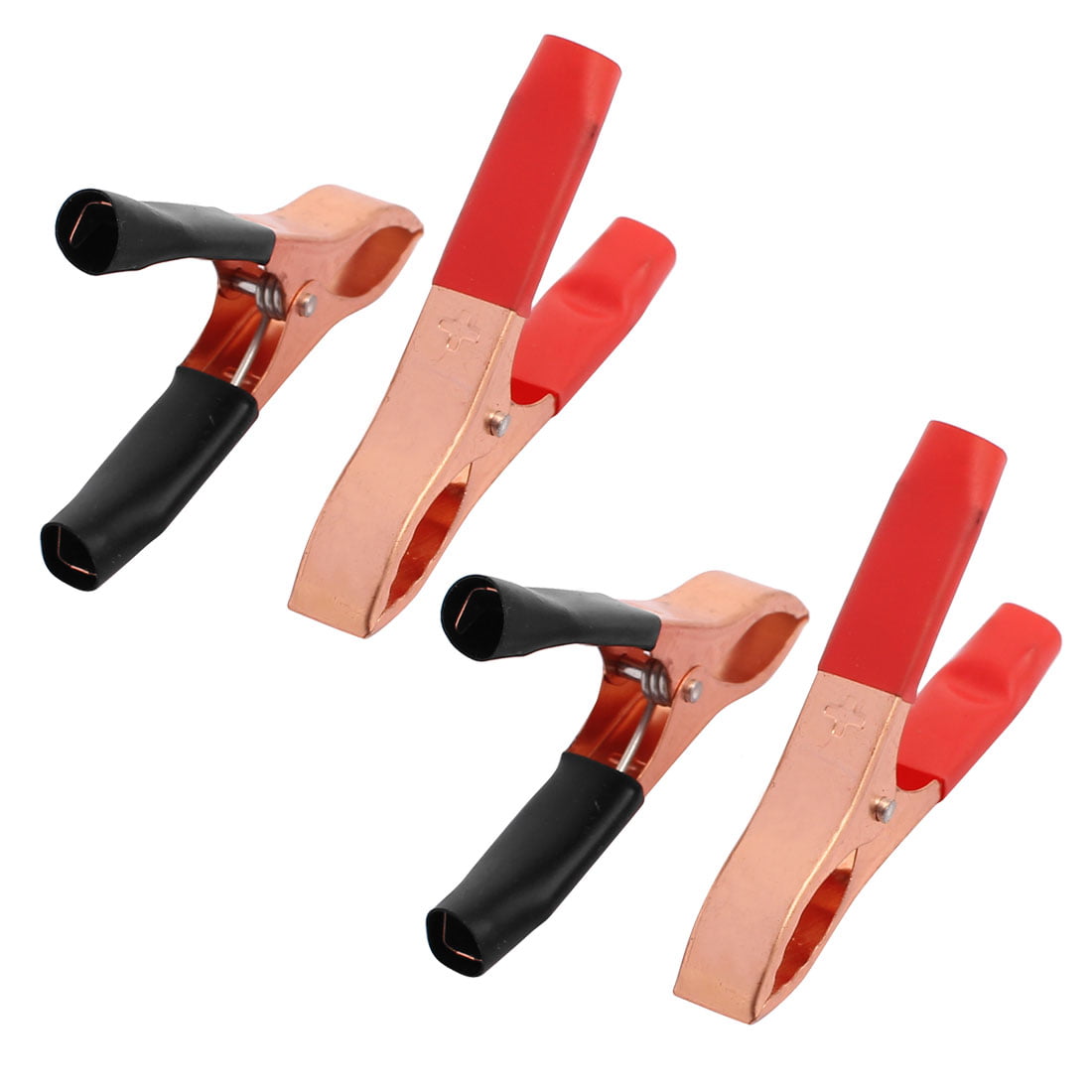 Light Duty 40 Amp Clamps 4 Aligator Battery Clips 3.9 Inch Red and Black 