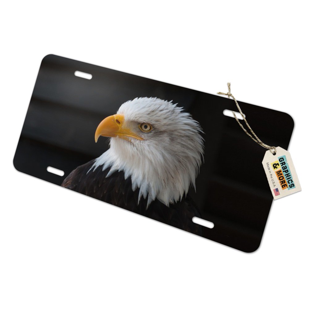Stoic Bald Eagle Novelty Metal Vanity Tag License Plate