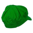 thumbnail image 4 of Big Size Circle Mario Luigi Wario Waluigi Embroidered Cotton Newsboy Cap - Lime XL-2XL, 4 of 5