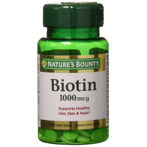nature's bounty biotin supplement, supports healthy hair, skin, and