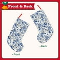 thumbnail image 2 of Sikiie Blue Paisley Christmas Stockings,18 Inches Christmas Stockings Xmas Hanging Stockings for Family Christmas Decorations & Gifts, 2 of 7