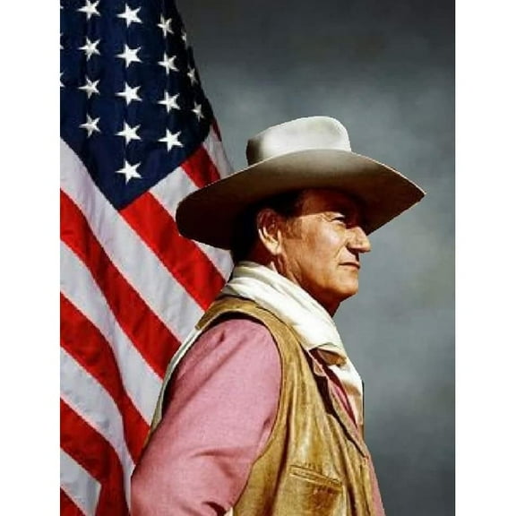 5D DIY full circle diamond painting set - John Wayne diamond painting art, suitable for home wall decoration and gifts, perfect for art lovers