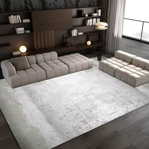 Modern Solid Color Soft Living Room Floor Carpet French Minimalist Bedroom ration Rug Non Slip Foyer