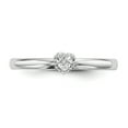 thumbnail image 4 of Sterling Silver Rhodium Plated Polished Diamond Square Shape Ring QR6795, 4 of 6