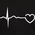 thumbnail image 3 of CafePress - Heartbeat Dark T Shirt - Men's Classic Graphic Cotton T-Shirt, 3 of 4