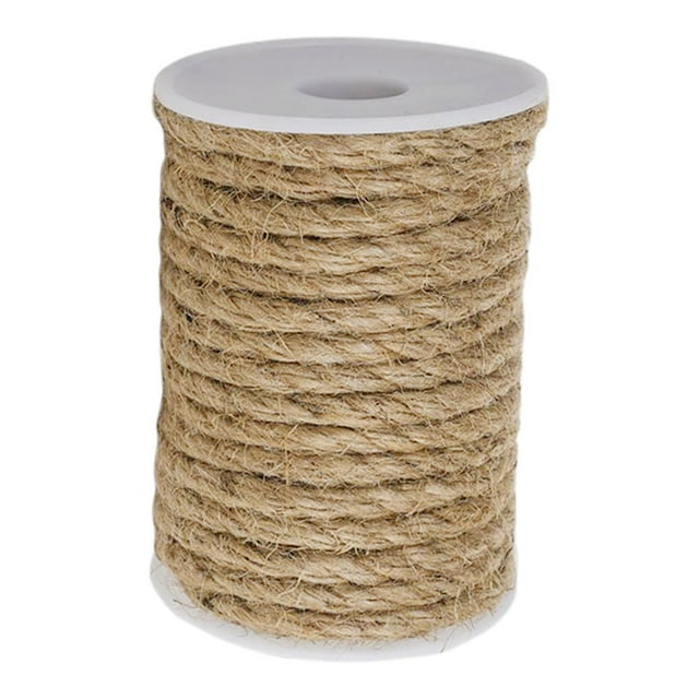 LOLIPPYY 1Set Natural Jute Rope for Diy Enthusiasts Khaki Brown Durable Nautical Rope Heavy Duty String