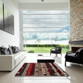 thumbnail image 6 of Ahgly Company Indoor Square Abstract Dark Almond Brown Oriental Area Rugs, 8' Square, 6 of 6