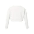 thumbnail image 2 of Zaldita Kids Girls Long Sleeve Sweater One Button Knitted Cardigan Shrug Princess Party Dress Cover Up White 2, 2 of 7