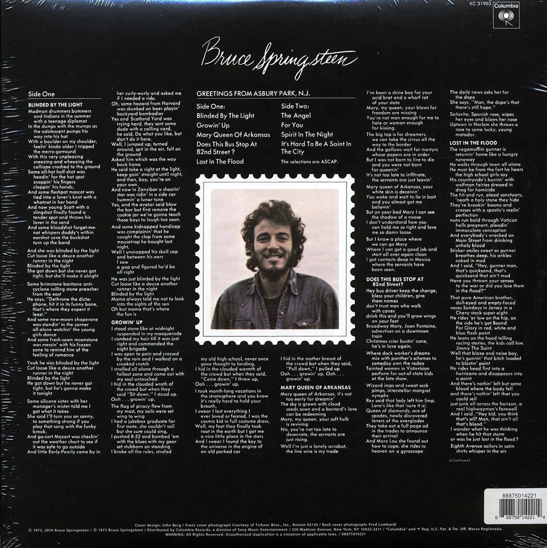 Bruce Springsteen - Greetings from Asbury Park N.J. - Music & Performance - Vinyl