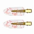thumbnail image 6 of 5pcs/set Japanese and Korean New Style Girl Seamless Clip Sakura High-end Makeup Hair Clip Side Clip Simple One-word Clip Pink Duckbill, 6 of 6