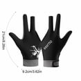 thumbnail image 2 of Guantes de piscina para mano izquierda, guantes de billar de 3 dedos con agarre antideslizante, poliéster flexible, unisex para hombres y mujeres, talla estándar, 2 of 7