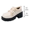 thumbnail image 5 of EKVAHL Loafers for Women Chunky Low Heel Oxfords Slip On Casual Shoes Fall Winter Outdoor Walking Work Shoes, 5 of 6