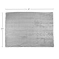 thumbnail image 2 of Lavish Home 60x80-Inch Faux Fur Blanket - Queen Size Bedding (Gray), 2 of 7