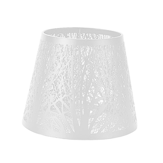 Pantalla metálica moderna para lámparas de pie y de mesa (ideal para hoteles). Blanco