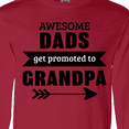 thumbnail image 4 of Inktastic Awesome Dads Get Promoted to Grandpa Long Sleeve T-Shirt, 4 of 5