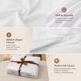 thumbnail image 5 of California King Size Duvet Cover 4 Piece Bedding Set Farmhouse Blue Hydrangea Bed Sheet Sets Soft Microfiber Comforter Cover with Flat Sheet 2 Pillow Shams, 5 of 5