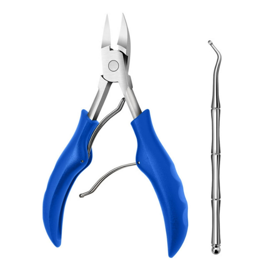 2Pcs Ingrown Toenail Tools Kit Stainless Steel Nail Cuticle Pliers