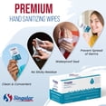 thumbnail image 3 of HAND SANITIZING WIPES - 100ct - Individually Packed Premium Hand Sanitizing Wipes for Travel, Home, Office, School, etc. with Fresh Citrus Fragrance and Moisturizer - Made in USA, 3 of 8