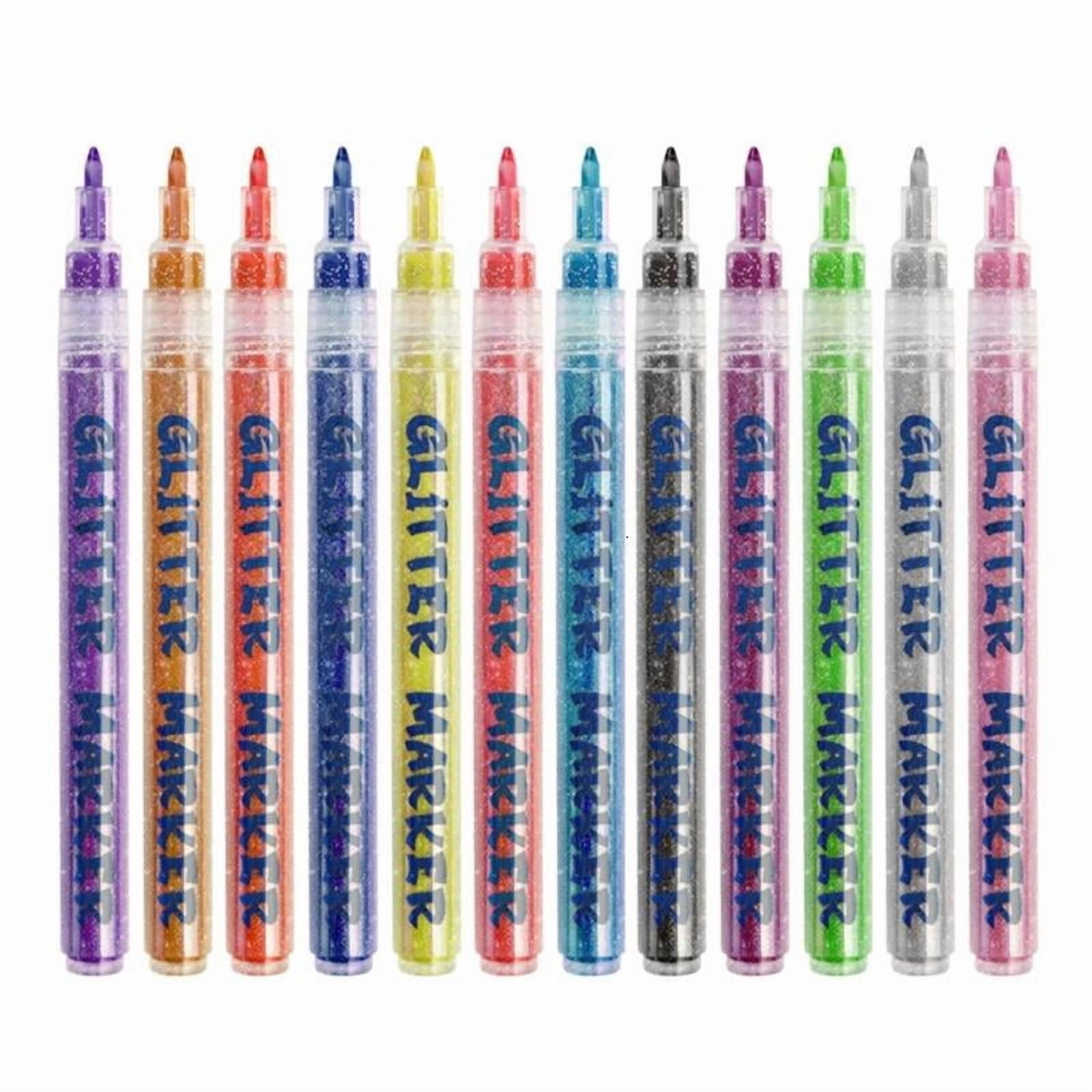 CEORPER Glittering Highlighter Pen Quick Drying for Journaling Card Making Drawing