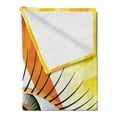 thumbnail image 2 of Eye Soft Flannel Fleece Blanket, Powerful Sight of All Seeing Eye Displayed in a Triangle with Yellow Sun Rays, Cozy Plush for Indoor and Outdoor Use, 70" x 90", Yellow Orange Green, by Ambesonne, 2 of 5
