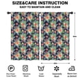 thumbnail image 2 of Pioneer Flower Floral Print Pattern Insulated Teens Curtains Set Of 2, Bedroom Essentials, Toddler Room Decor 52"x84", 2 of 5