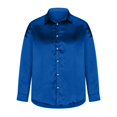 thumbnail image 3 of Rloper-Lop Men's Silk Satin Shirts Lapel Long Sleeve Blouses Shiny Button Down Tops Luxury Party Prom Tee Shirts, 3 of 5
