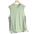 thumbnail image 4 of Uootdi Women's Yoga Tanks Sleeveless Contrast Mesh Quick Dry Tops Training Breathable Stretch Running Tops Gift, 4 of 9