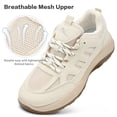 thumbnail image 3 of Ecetana Women's Platform Sneakers Breathable Mesh Lace-Up Walking Shoes, 3 of 7