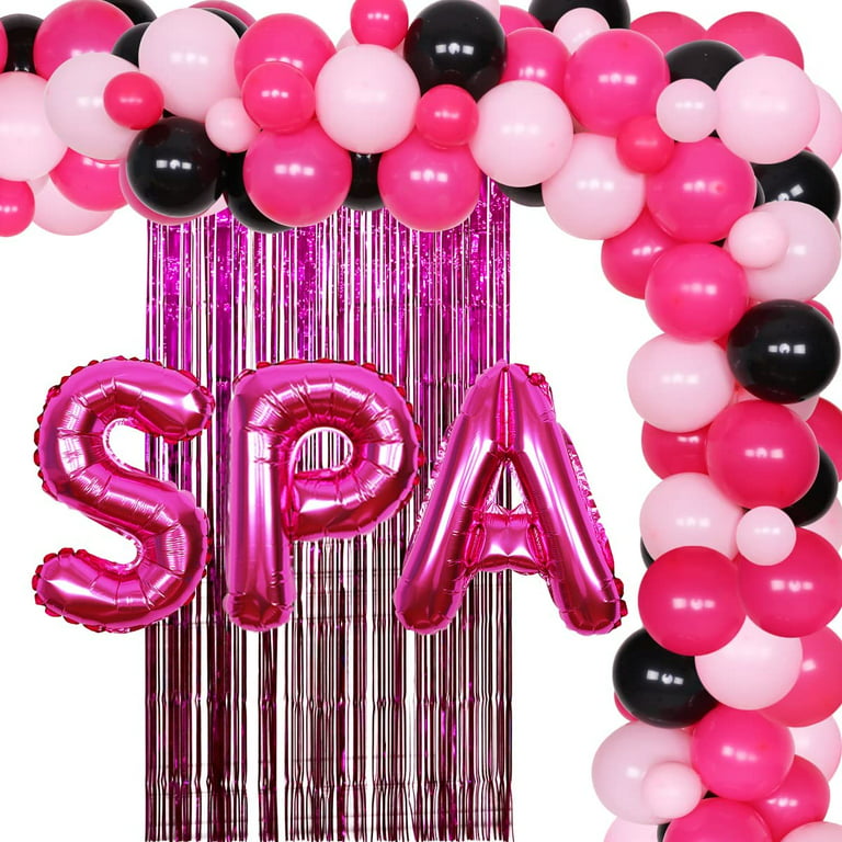 Spa Balloon Garland Kit With Rose Red