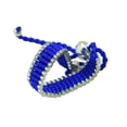 thumbnail image 4 of Mano tejida mujer chica nueva popular ajustable amistad azul Sunnimix Pulseras tejidas a mano, 4 of 6