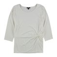 thumbnail image 1 of Alfani Blusa de jersey con giro lateral para mujer, blanco, mediano Alfani Pull-over, 1 of 2