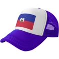 thumbnail image 1 of Flag of Haiti Mesh Back Trucker Cap Baseball Cap, 1 of 8