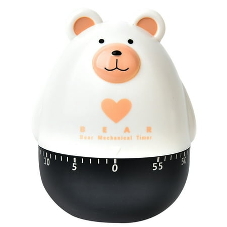 

1pc Lovely Cartoon Bear Timer Household Mechanical Timer Cooking Timing Tool