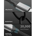 thumbnail image 3 of USB C Cable 3FT, USB A to USBC Charger Cable Fast Charging Compatible with iPhone 17 Pro Max, Samsung Galaxy S24 Ultra S23 S22, Pixel, Type C Cord, 3 of 8