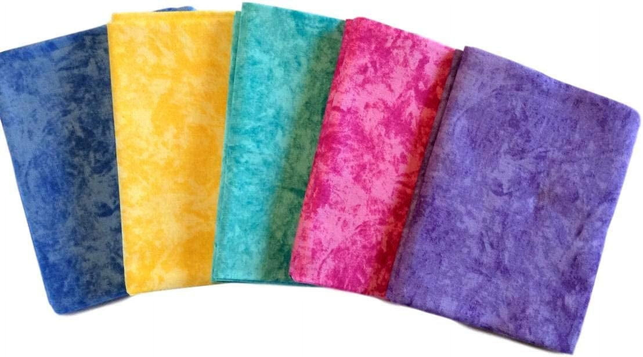 (3 pack) Waverly Inspirations 100% Cotton 18" x 21" Fat Quarter Batik Bundles Fabric Bundles, 5 Pieces